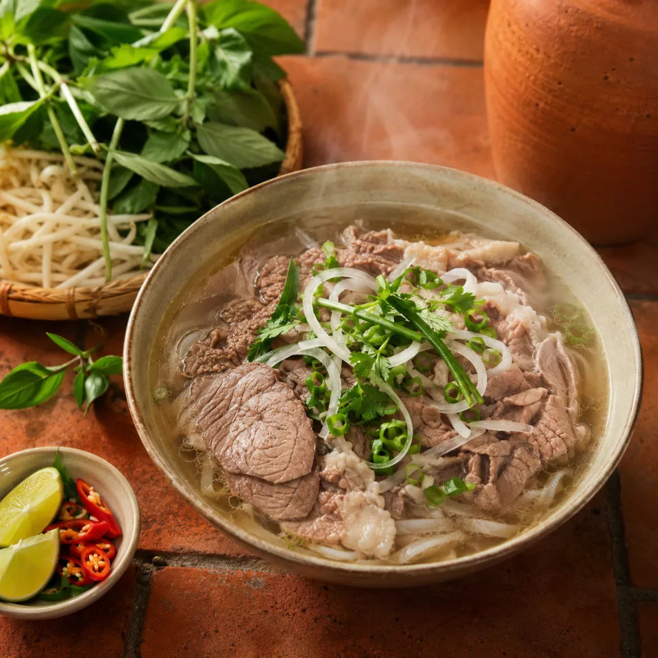 Bàn ăn tại Quán Phở Đạt 547